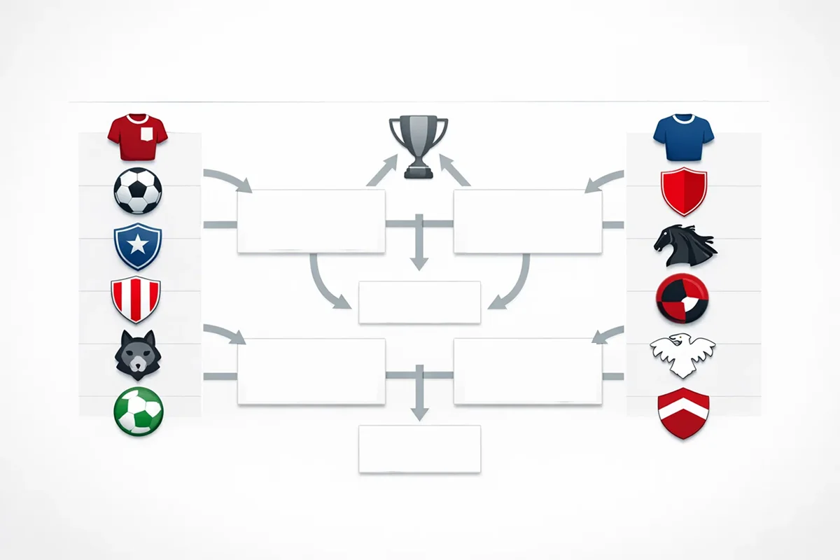 Visuel oversigt over dansk 1. Division med tolv hold og opryknings- samt nedrykningsspil